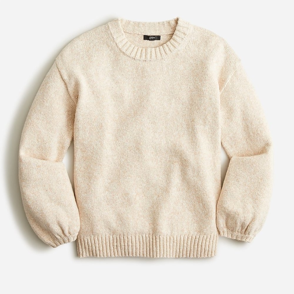NWT Puff-sleeve crewneck sweater